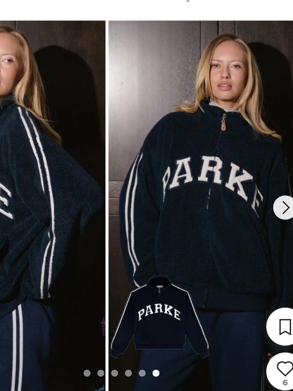 NWOT/ Parke sport stripes varsity fleece zip up jacket/XXL